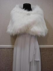 Горжетка свадебная из искусственного меха