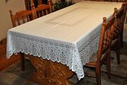 Сkaтерть для дома, белая скатерть, скатepть для праздника, кухонная ск